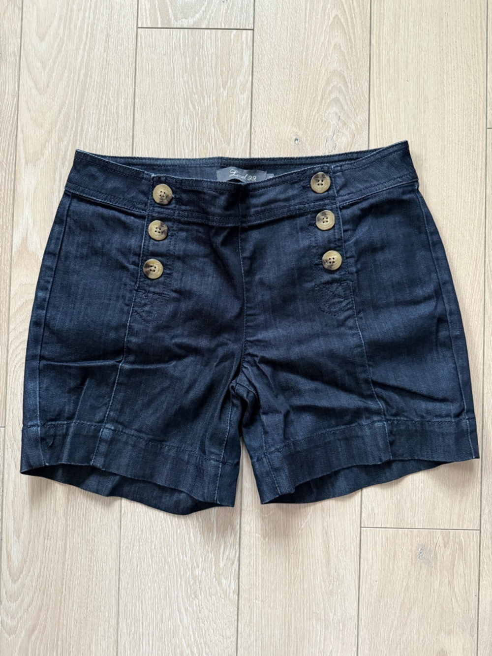 Anthropologie Level 99 Sailor Denim Shorts Women’s Size 26
